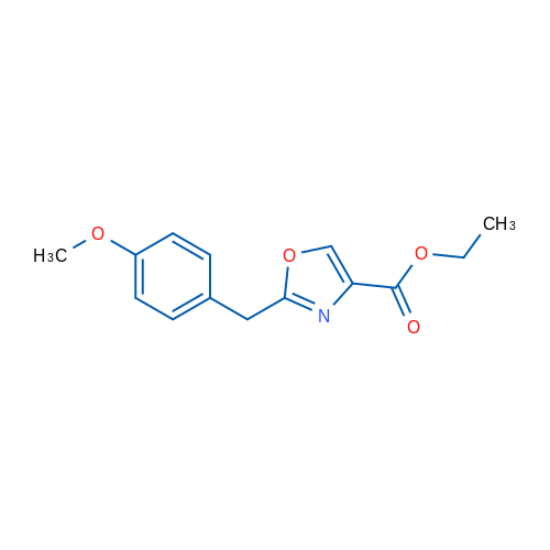 Ethyl 2-(4-methoxybenzyl)oxazole-4-carboxylate 1g