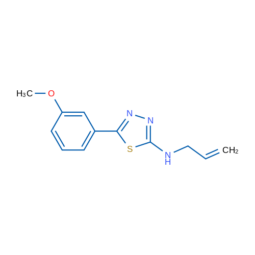 N-Allyl-5-(3-methoxyphenyl)-1,3,4-thiadiazol-2-amine 1g