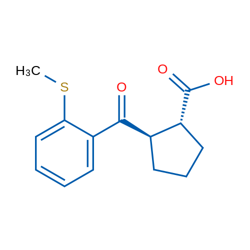 trans-2-(2-Thiomethylbenzoyl)cyclopentane-1-carboxylic acid 1g
