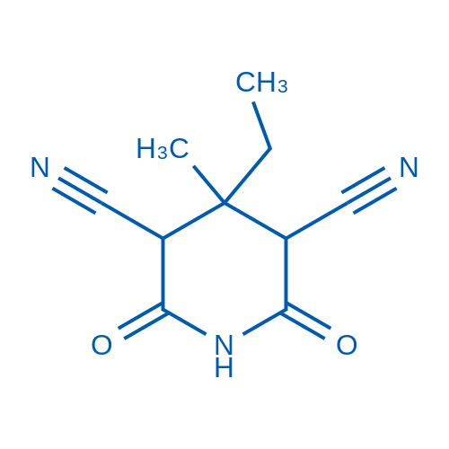 4-Ethyl-4-methyl-2,6-dioxopiperidine-3,5-dicarbonitrile 250mg