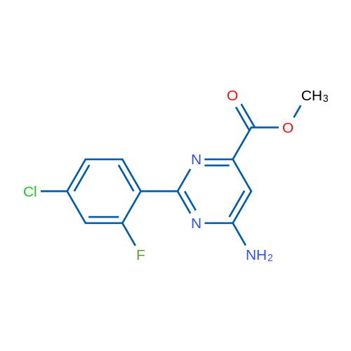 Methyl 6-amino-2-(4-chloro-2-fluorophenyl)pyrimidine-4-carboxylate 1g