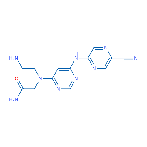 2-((2-Aminoethyl)(6-((5-cyanopyrazin-2-yl)amino)pyrimidin-4-yl)amino)acetamide 1g