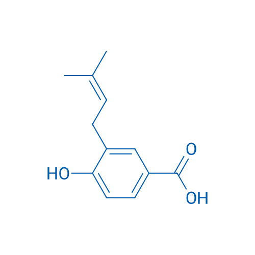 4-Hydroxy-3-(3-methylbut-2-en-1-yl)benzoic acid 50mg
