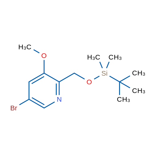 5-Bromo-2-(((tert-butyldimethylsilyl)oxy)methyl)-3-methoxypyridine 1g