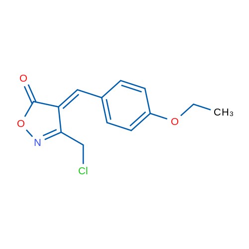 3-(Chloromethyl)-4-(4-ethoxybenzylidene)isoxazol-5(4H)-one 5g