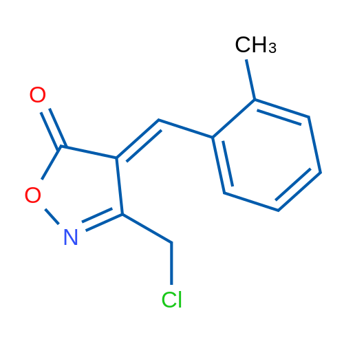 3-(Chloromethyl)-4-(2-methylbenzylidene)isoxazol-5(4H)-one 5g