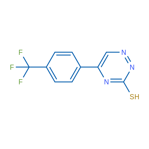 5-(4-(Trifluoromethyl)phenyl)-1,2,4-triazine-3-thiol 1g