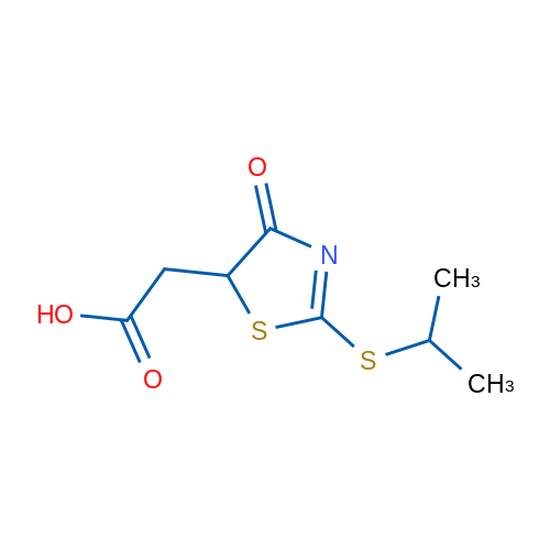 2-(2-(Isopropylthio)-4-oxo-4,5-dihydrothiazol-5-yl)acetic acid 1g