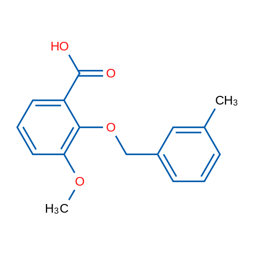 3-Methoxy-2-((3-methylbenzyl)oxy)benzoic acid 1g