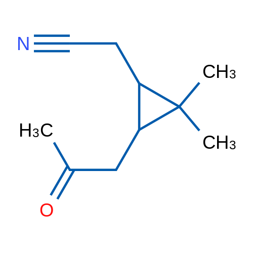 [2,2-Dimethyl-3-(2-oxopropyl)cyclopropyl]acetonitrile 1g