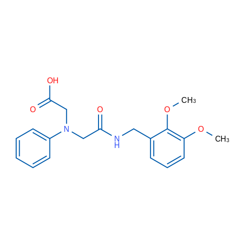 2-((2-((2,3-Dimethoxybenzyl)amino)-2-oxoethyl)(phenyl)amino)acetic acid 5g