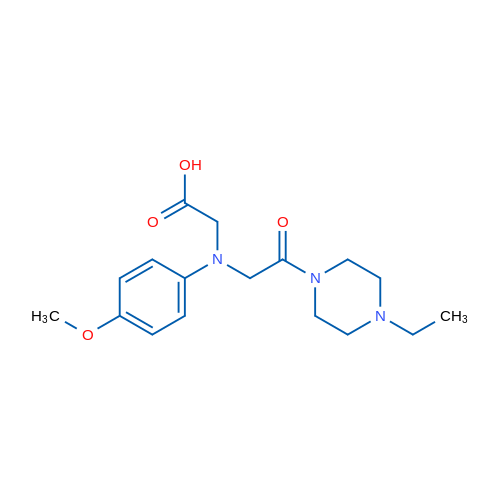 2-((2-(4-Ethylpiperazin-1-yl)-2-oxoethyl)(4-methoxyphenyl)amino)acetic acid 1g