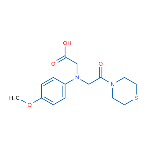 2-((4-Methoxyphenyl)(2-oxo-2-thiomorpholinoethyl)amino)acetic acid 1g