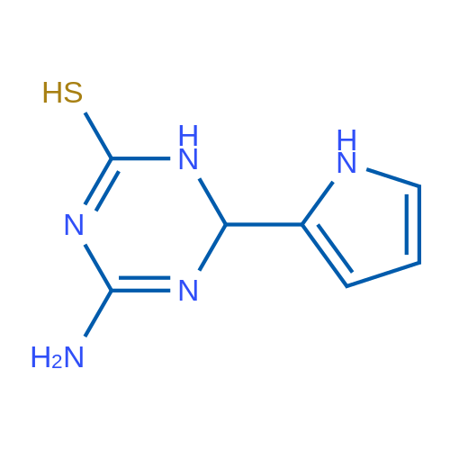 4-Amino-6-(1H-pyrrol-2-yl)-1,6-dihydro-1,3,5-triazine-2-thiol 1g