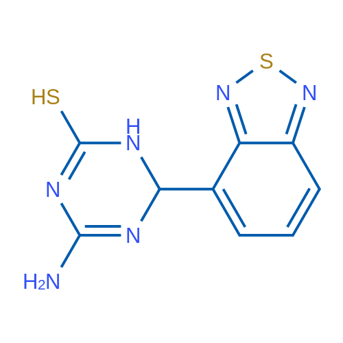 4-Amino-6-(benzo[c][1,2,5]thiadiazol-4-yl)-1,6-dihydro-1,3,5-triazine-2-thiol 1g