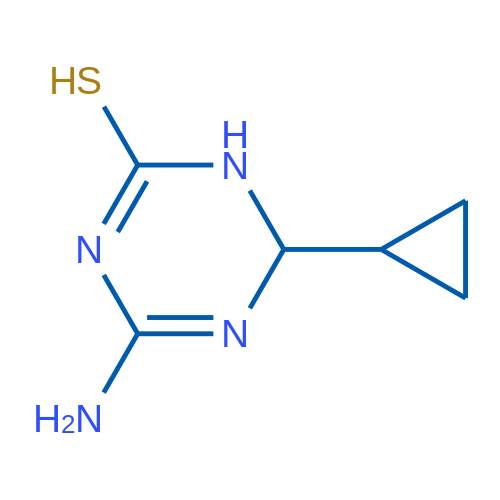 4-Amino-6-cyclopropyl-1,6-dihydro-1,3,5-triazine-2-thiol 5g