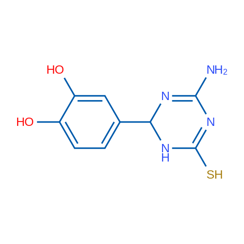 4-(4-Amino-6-mercapto-1,2-dihydro-1,3,5-triazin-2-yl)benzene-1,2-diol 5g