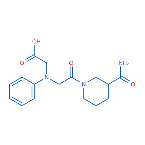 2-((2-(3-Carbamoylpiperidin-1-yl)-2-oxoethyl)(phenyl)amino)acetic acid 1g