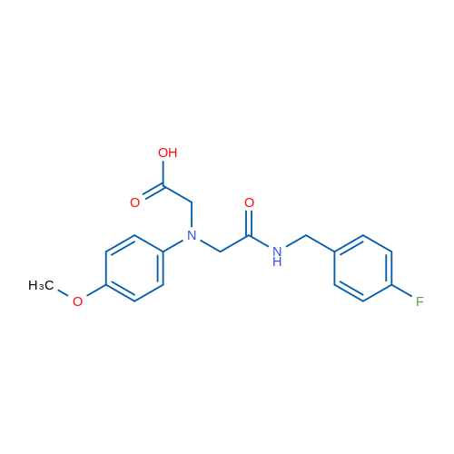 2-((2-((4-Fluorobenzyl)amino)-2-oxoethyl)(4-methoxyphenyl)amino)acetic acid 1g