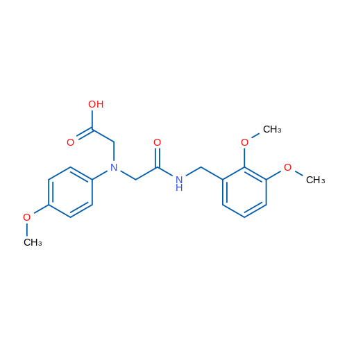 2-((2-((2,3-Dimethoxybenzyl)amino)-2-oxoethyl)(4-methoxyphenyl)amino)acetic acid 5g