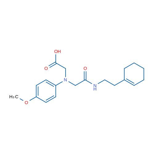 2-((2-((2-(Cyclohex-1-en-1-yl)ethyl)amino)-2-oxoethyl)(4-methoxyphenyl)amino)acetic acid 1g