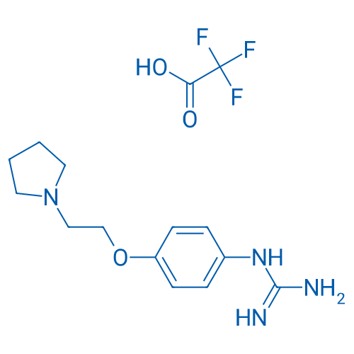 1-(4-(2-(Pyrrolidin-1-yl)ethoxy)phenyl)guanidine 2,2,2-trifluoroacetate 100mg