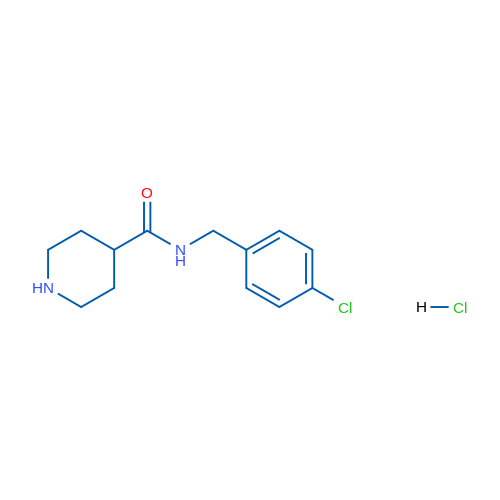 Piperidine-4-carboxylic acid 4-chloro-benzylamide hydrochloride 1g
