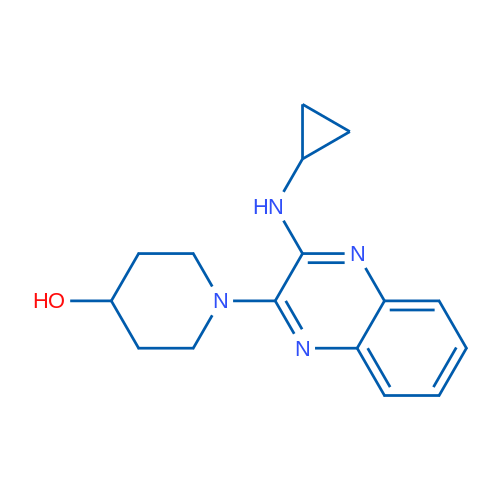 1-(3-Cyclopropylamino-quinoxalin-2-yl)-piperidin-4-ol 1g