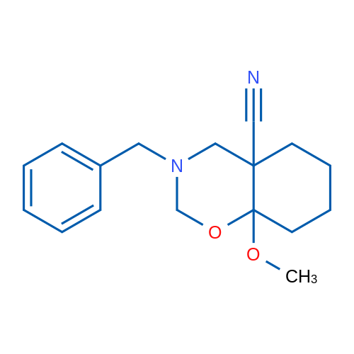 3-Benzyl-8a-methoxy-octahydro-2H-1,3-benzoxazine-4a-carbonitrile 1g