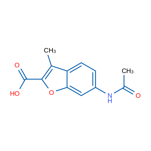6-Acetamido-3-methylbenzofuran-2-carboxylic acid 1g