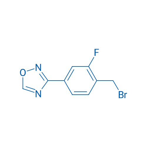 3-(4-(Bromomethyl)-3-fluorophenyl)-1,2,4-oxadiazole 250mg