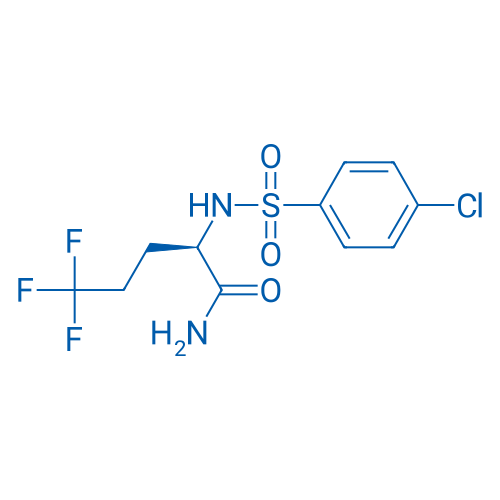 (R)-2-(4-chlorophenylsulfonamido)-5,5,5-trifluoropentanamide 250mg