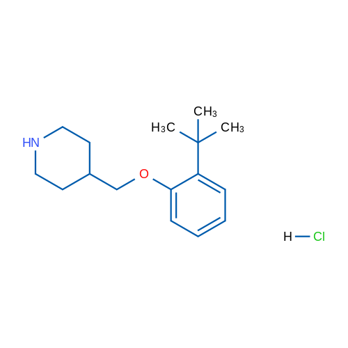 4-((2-(tert-Butyl)phenoxy)methyl)piperidine hydrochloride 1g