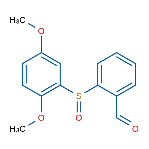 2-(2,5-DImethoxyphenylsulfinyl)benzaldehyde 250mg