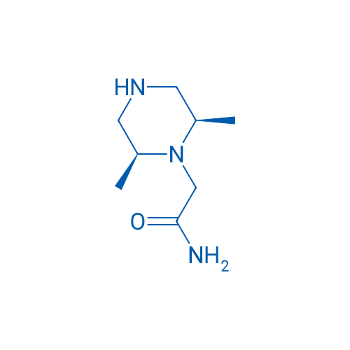 2-((2R,6S)-2,6-Dimethylpiperazin-1-yl)acetamide 250mg