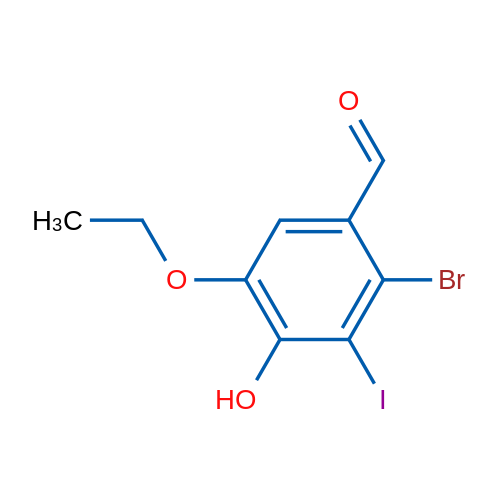 2-Bromo-5-ethoxy-4-hydroxy-3-iodobenzaldehyde 1g