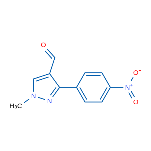 1-Methyl-3-(4-nitrophenyl)-1H-pyrazole-4-carbaldehyde 250mg