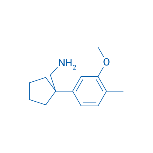 (1-(3-Methoxy-4-methylphenyl)cyclopentyl)methanamine 250mg