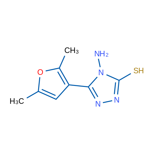 4-AMino-5-(2,5-dimethyl-furan-3-yl)-4h-[1,2,4]triazole-3-thiol 1g