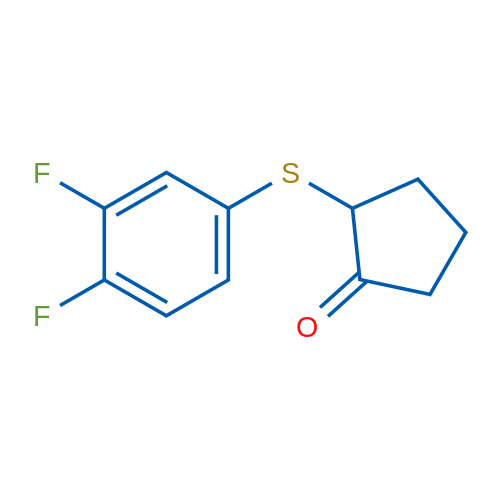 2-[(3,4-Difluorophenyl)sulfanyl]cyclopentan-1-one 1g