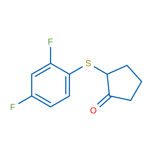 2-[(2,4-Difluorophenyl)sulfanyl]cyclopentan-1-one 1g
