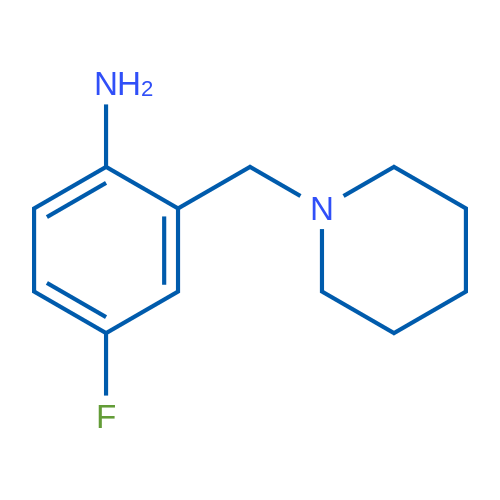 4-Fluoro-2-(piperidin-1-ylmethyl)aniline 5g