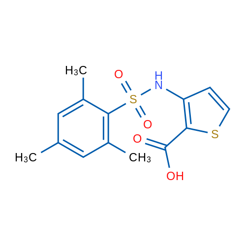 3-(2,4,6-Trimethylbenzenesulfonamido)thiophene-2-carboxylic acid 1g