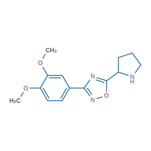 3-(3,4-Dimethoxyphenyl)-5-(pyrrolidin-2-yl)-1,2,4-oxadiazole 1g