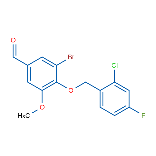 3-Bromo-4-((2-chloro-4-fluorobenzyl)oxy)-5-methoxybenzaldehyde 5g