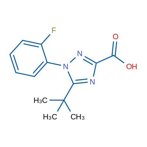 5-tert-Butyl-1-(2-fluorophenyl)-1h-1,2,4-triazole-3-carboxylic acid 5g