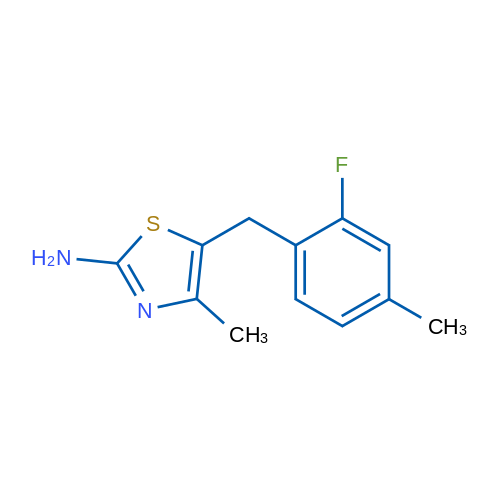 5-(2-Fluoro-4-methylbenzyl)-4-methylthiazol-2-amine 1g