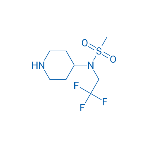 N-(Piperidin-4-yl)-N-(2,2,2-trifluoroethyl)methanesulfonamide 250mg