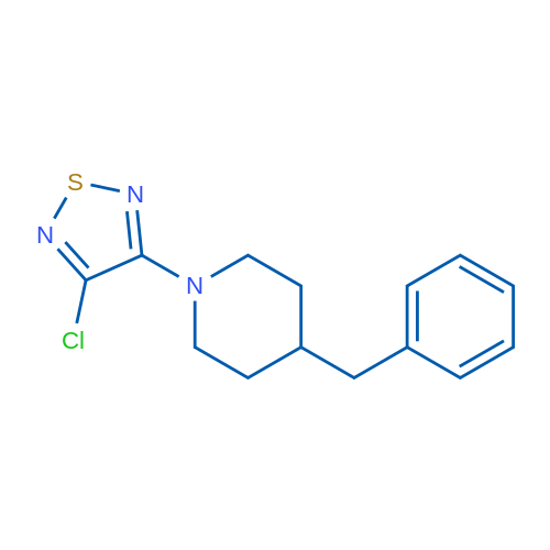 3-(4-Benzylpiperidin-1-yl)-4-chloro-1,2,5-thiadiazole 1g