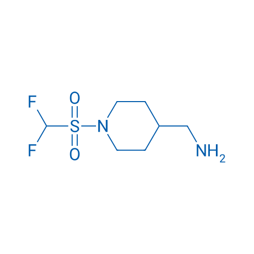 (1-((Difluoromethyl)sulfonyl)piperidin-4-yl)methanamine 250mg